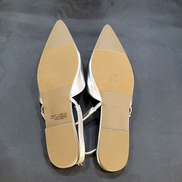 BRAND NEW PAZZLE RHINESTONE HEART DESIGN SLINGBACK FLAT - Picture 12 of 16